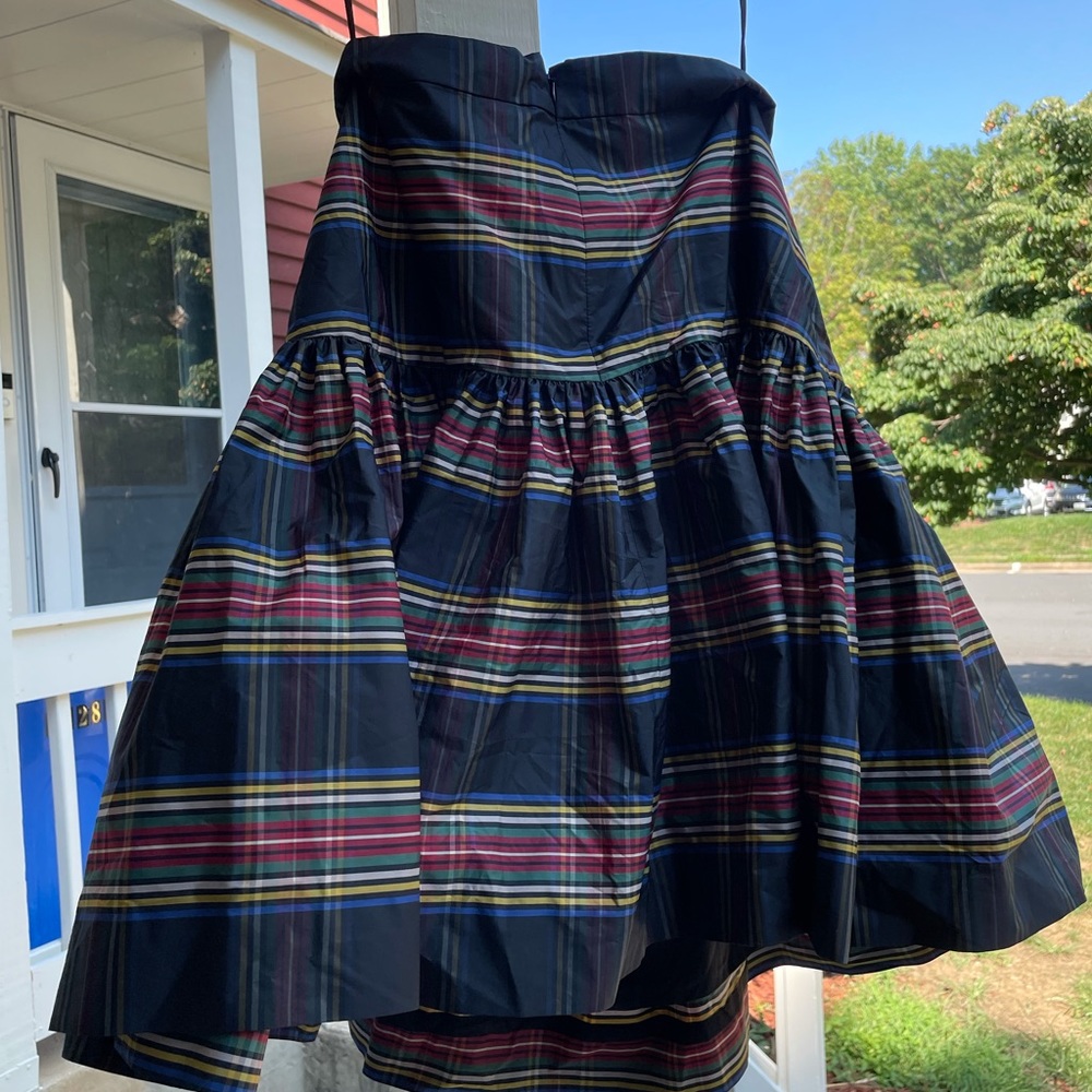 J.Crew Taffeta Skirt in Stewart Plaid Style F8781